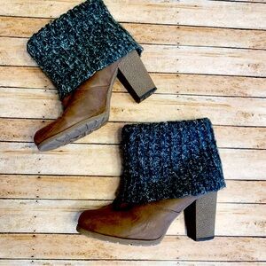 Muk Luks Chris Ankle Foldover Knit Bootie